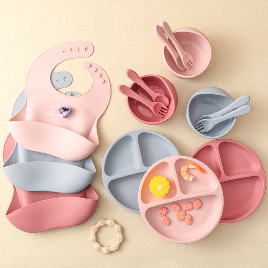 Baby Led Weaning Set - Juego de alimentación de silicona para