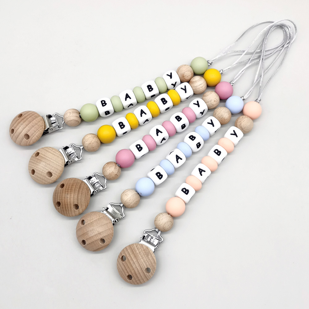 Baby Products For Gift - Clips para chupete con nombre personalizado,