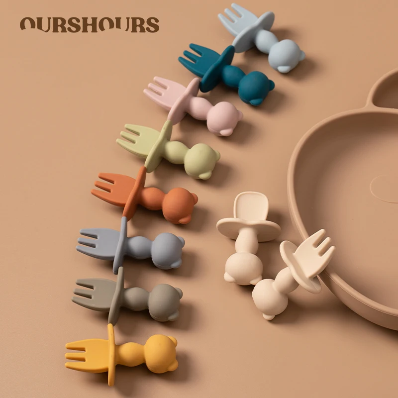 Baby Led Weaning Set - Vajilla de alimentación de silicona suave