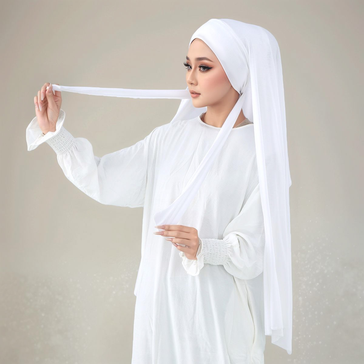 Baby Products Malaysia - Nueva elasticidad Modal Jersey Hijab instantáneo