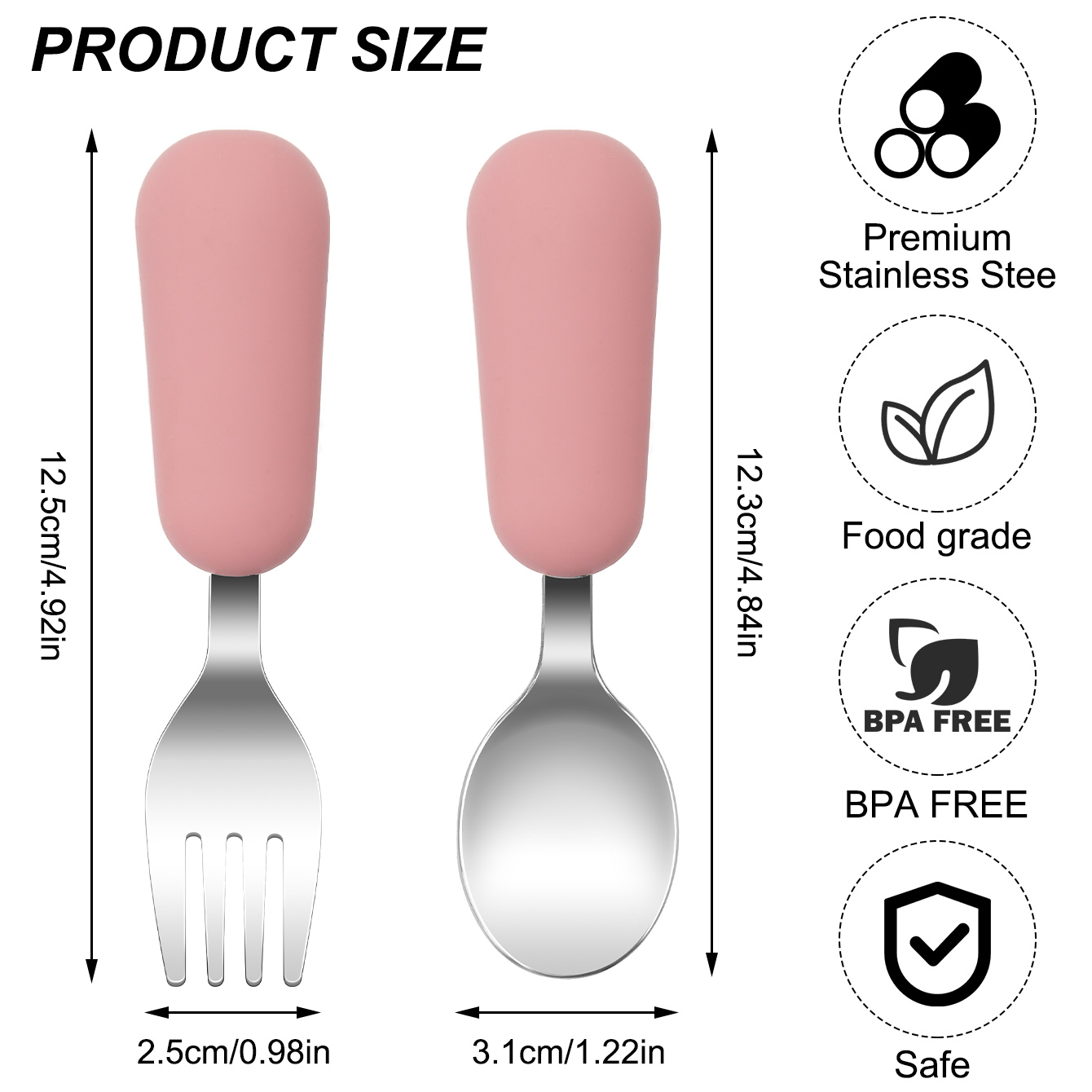 Color niños 2 uds tenedor cuch - Baby Led Weaning Set reseña y precio