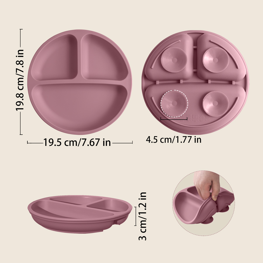 Plato de comedor de silicona c - Baby Led Weaning Set reseña y precio